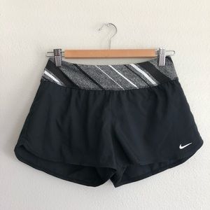 Nike Shorts in Black with Black & Grey Waistband
